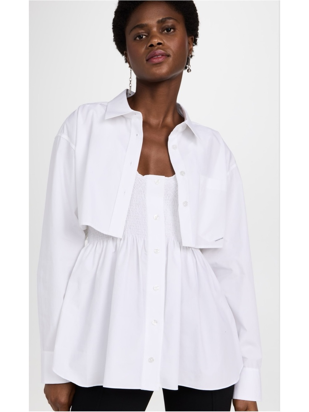 Alexander Wang smocked mini dress size small